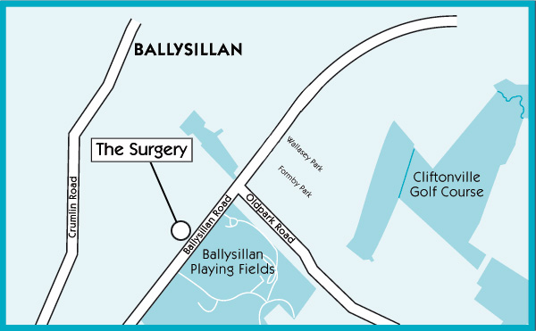 map of the surgery